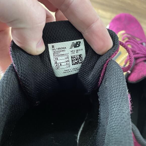 New Balance Revlite 1550 Metallic Gold Magenta Floral WL1550MA Women’s Size 10 B - Picture 5 of 9